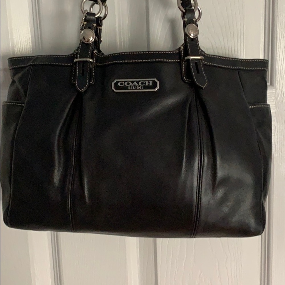 Black Leather Coach Purse